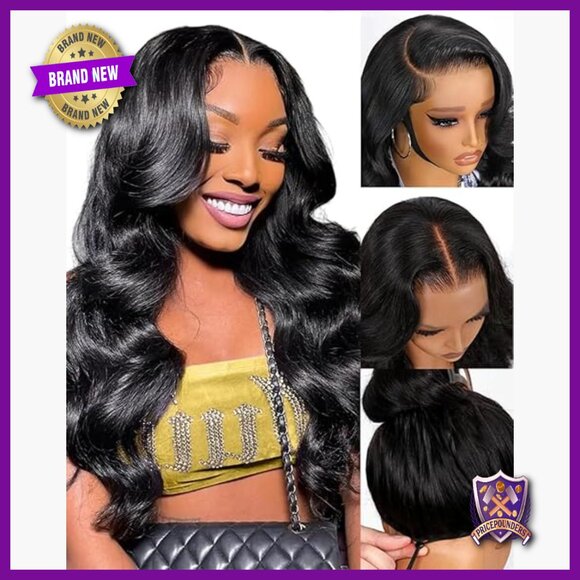13x6 Lace Front Human Hair Wig Glueless Pre Plucked 24 Inch Body Wave main image 7
